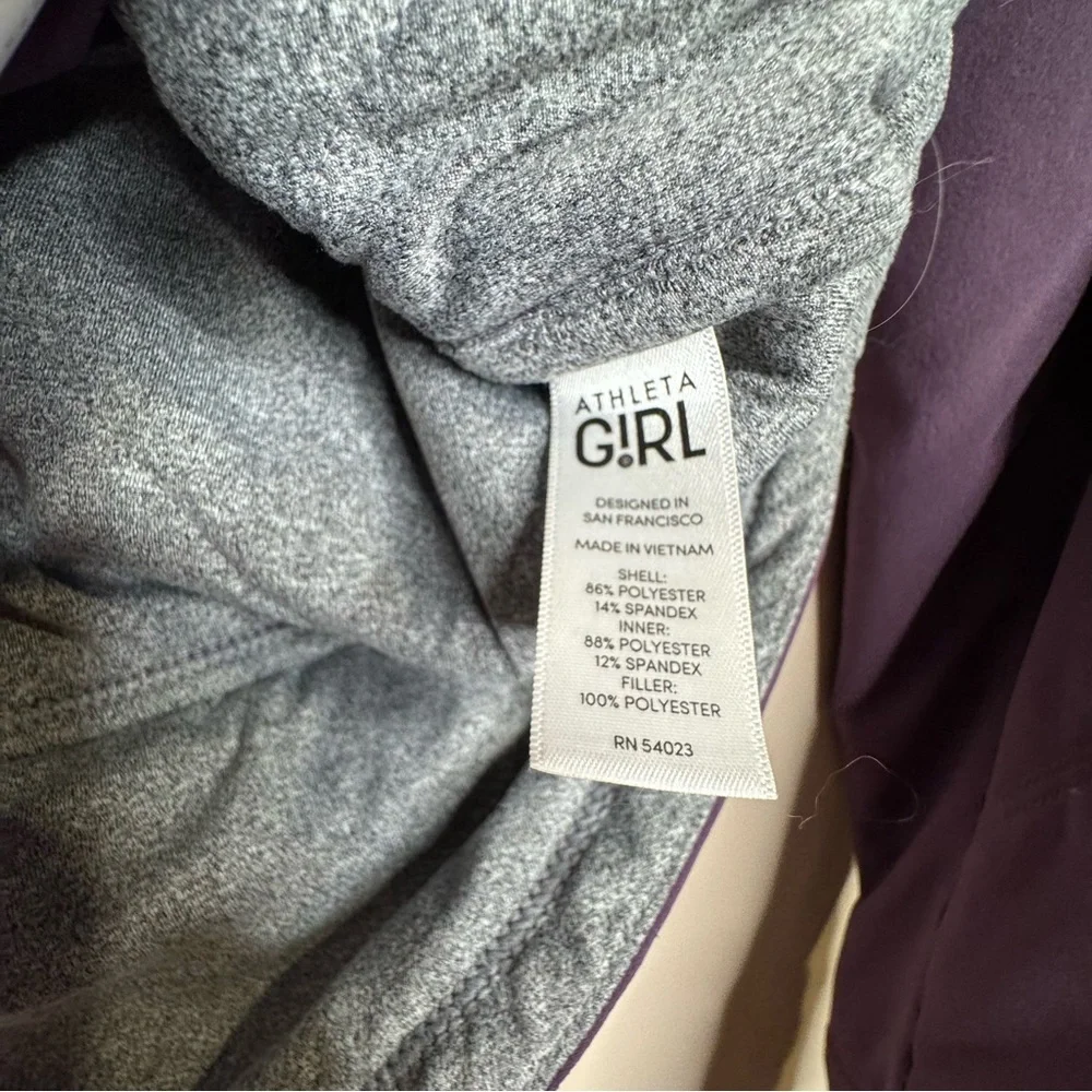Athleta Girl Comfy Jacket- Size XL 14 Purple Lined